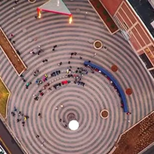 Arial shot of the new park. Courtesy of downtownlincoln.org