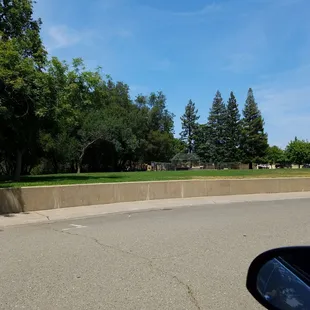 A nice small park- great for small kids.  There are some good single track trails behind the park that follow the river.