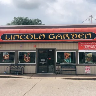 the front of the restaurant