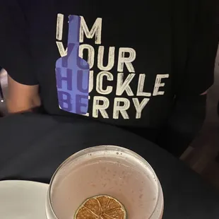 A Huckleberry martini