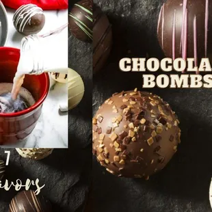Best CHIOCOLATE BOMBS. salted caramel, Oreo, Double Chocolate, peppermint, Abuelita, white chocolate
