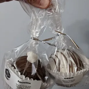 Abuelita and Oreo hot chocolate bombs!