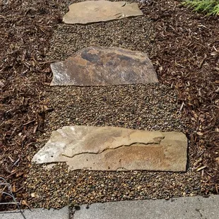 4 foot wide and missing pea gravel