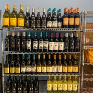 Wine selection, but there's more in fridge as well!