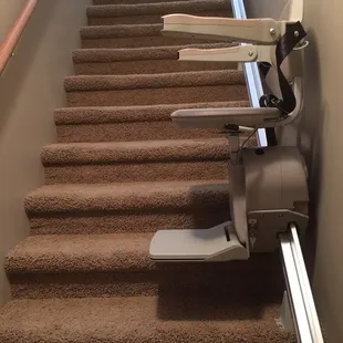 Looking for a safer way to navigate your staircase?  Call Lincoln Mobility for a FREE estimate!  402-421-8800