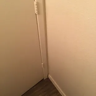 Yellow streaks on walls and doors