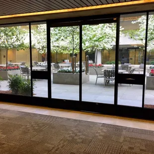 Outside dining area