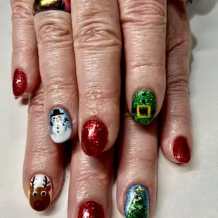 Nail art by Tiffany.