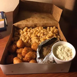 Huge portions! Calabash shrimp platter