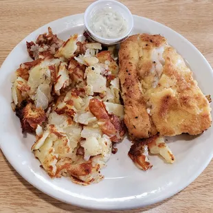 Cod with Home Fries at Lincoln Square V