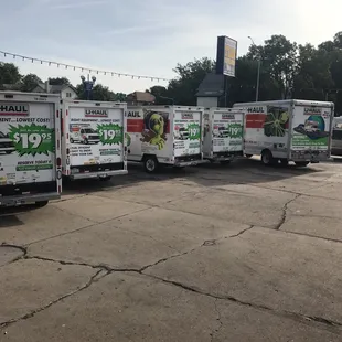 U-Haul available six days a week walk-ins welcome