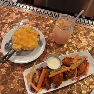 chicken wings and fried chicken, food