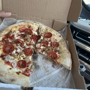 Pizza from food truck