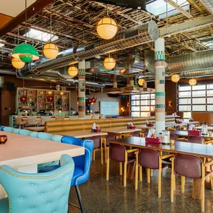 interior, sushi and sashimi