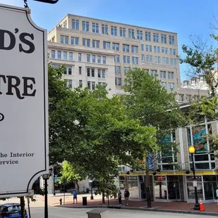 a sign for the ford's theatre