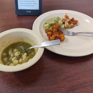 Buffet food.