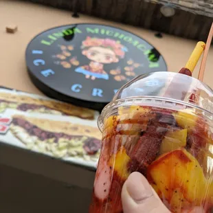 Chamango with guava ice cream