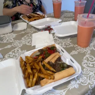 DEFINITELY RECOMMEND THIS PLAte wouldn't disappoint y'alltrust cheesesteak