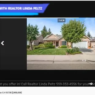 Home for sale in Fresno CA 93730 [$480,000]. Call Realtor Linda Peltz 559-353-4556. View at https://youtu.be/4Pt03rNNFvg