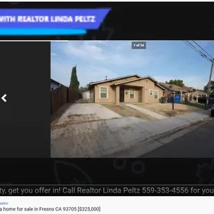 Home for sale in Fresno CA 93705 [$325,000]. Call Realtor Linda  Peltz 559-353-4556. View at https://youtu.be/k4AzgOvML9I