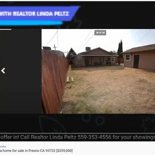 Home for sale in Fresno CA 93722 [$359,000]. Call Realtor Linda Peltz 559-353-4556. View at https://youtu.be/yAVmQCbEZEI