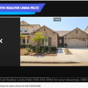 Home for sale in Clovis CA 93619 [$390,000]. Call Realtor Linda Peltz 559-353-4556. View at https://youtu.be/lTKEmdGovfU