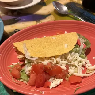 Speedy Gonzales chicken taco