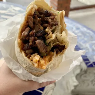 Carne asada burrito