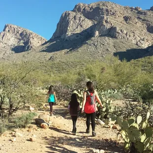 On the way up