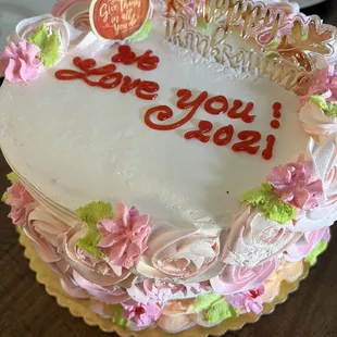 Signature mocha and rum cake. Delicious.