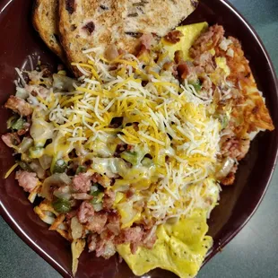 Ranch skillet with bacon.