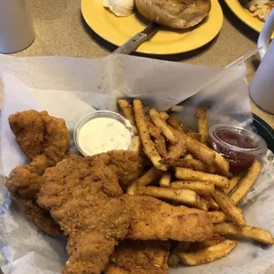 fish and chips, food