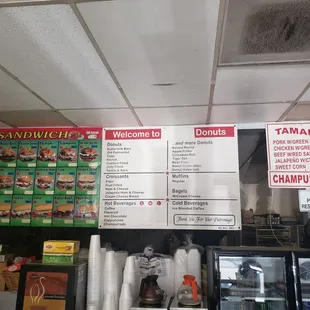 Rest of the menu