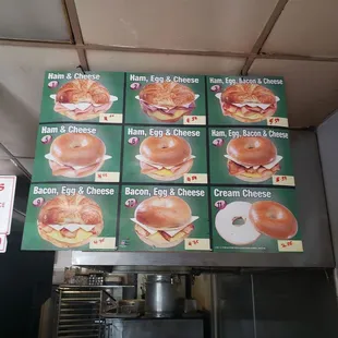 Bagel sandwiches