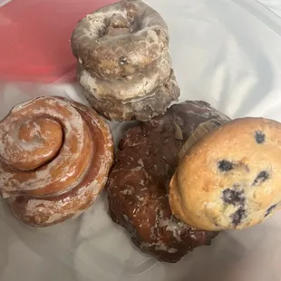 a variety of doughnuts