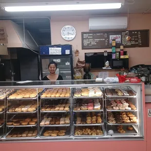 Jane, works the day shift,and welcomes you with a smile.