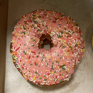 Birthday size donut!!!!!!!!! It was perfect!!!
