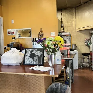 the kitchen and dining area