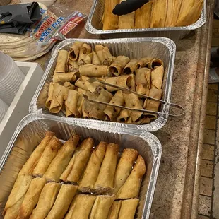 a variety of food items