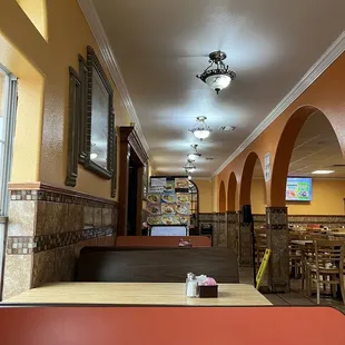 Inside.