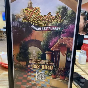 a sign for linda&apos;s mexican restaurant