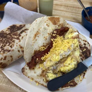 Breakfast tacos...