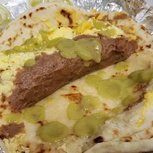 Bean egg cheese Taquito