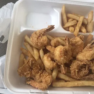 Fried Shrimp &amp; Fries