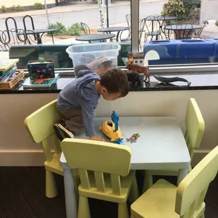 Small kids area in the dinning space