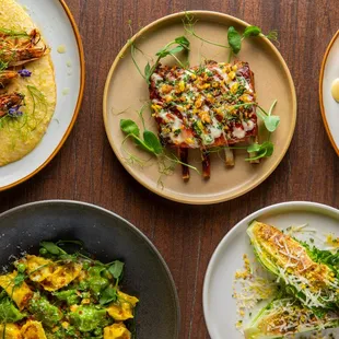 Prawns &amp; Polenta, Rice Over Lamb, Caesar Brûlée, Lobster &amp; Crab Knuckle Sandwich, Sweet Corn Truffle &amp; Pea Agnolotti