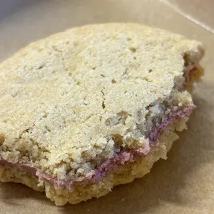 Lemon Raspberry Cookie Sandwich