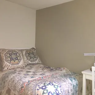 Small bedroom, shown with furnishings for illustration only