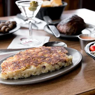 a plate of food on a table
