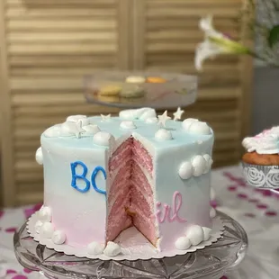 Baby gender reveal  Layer Cake